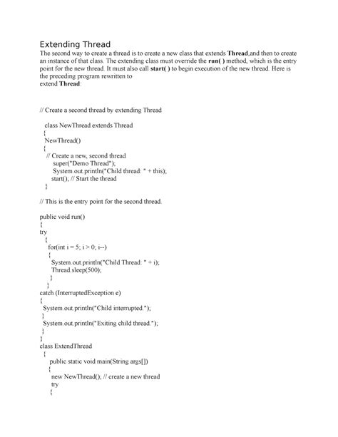 Image result for Thread Extend Java