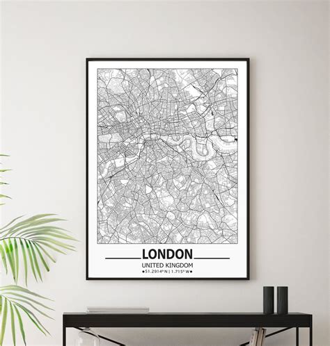 Map Of City Wall Art