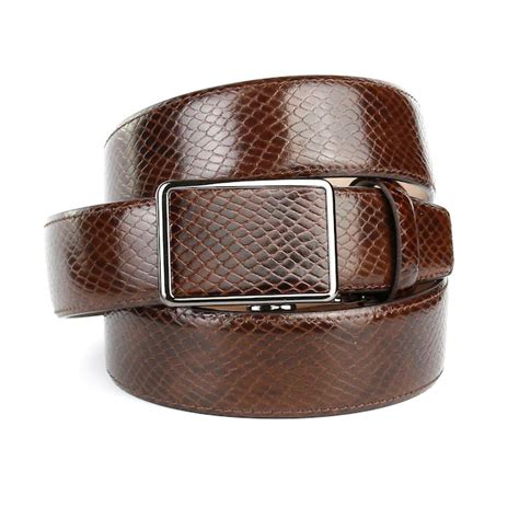 Anthoni Crown Cintura in Pelle Automatica, Nero, 95 cm Uomo