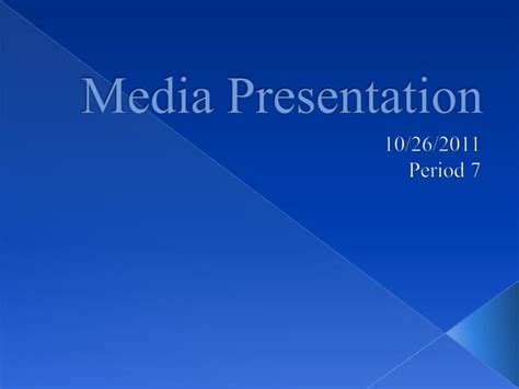 Image result for Media Presentation Examples
