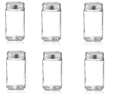 Buy Treo Cube Jar 2250ml Storage Container - Transparent , 6 Pcs ...