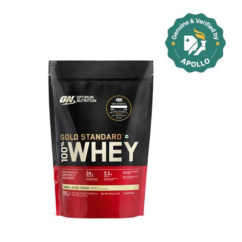 Buy Optimum Nutrition (ON) Gold Standard 100% Whey Protein Vanilla Ice ...