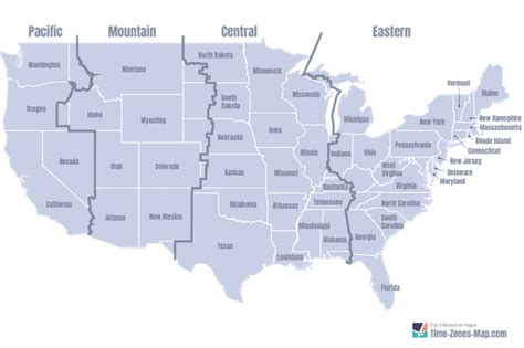 Image result for Eastern Time Zone Map