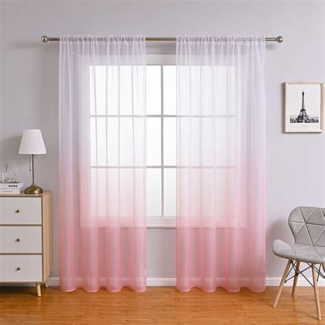 Rose Ombre Dyed Sheer Curtains – KACHCHA AAM