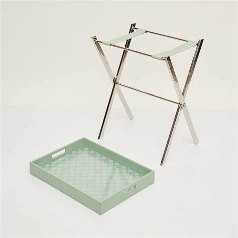 Buy Heritage Renew Mint Green Printed Stainless Steel Butler Tray from ...