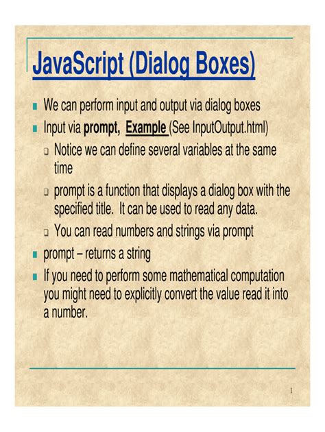 Image result for Dialog Box in HTML/JavaScript Output