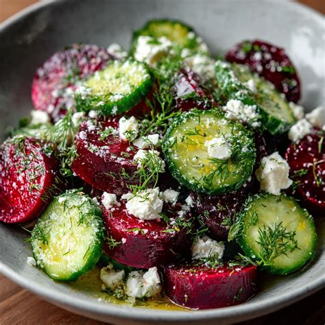 Beet Salad with Feta, Cucumbers, and Dill | Simple Tasty Recipes
