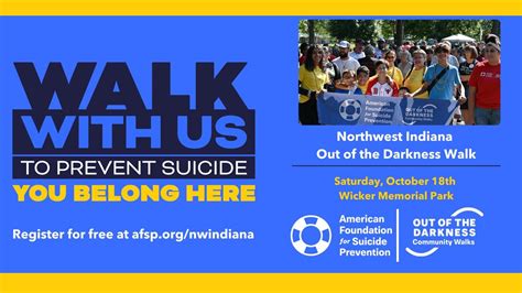 2025 Northwest Indiana Out of the Darkness Walk, Wicker Memorial Park ...
