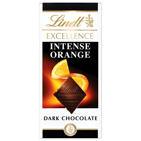 Lindt Excellence Intense Orange Dark Chocolate Candy Bar with Almond ...