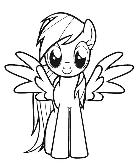 Rainbow Dash Coloring Pages – Printable Coloring Pages. FREE