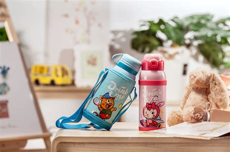 新款卡通星星盖儿童保温杯 不锈钢吸管保温壶 便携布套儿童水杯-阿里巴巴