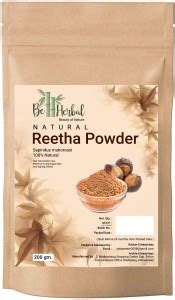 BE HERBAL Reetha powder for Conditioning shining Hair Care & 100% ...