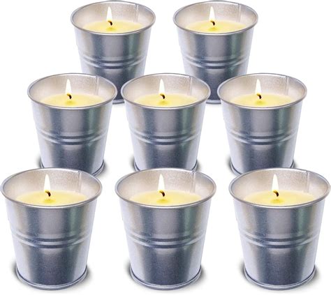 Amazon.com: Topsics Citronella Candle Outdoor, 8 Pack Citronella Candle ...