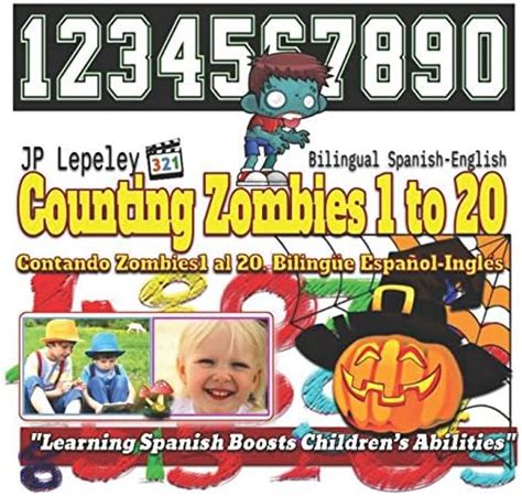 Counting Zombies 1 to 20. Bilingual Spanish-English: Contando Zombies1 ...