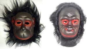 Gladsome Pack of 2 Monkey and Gorilla horror scary fun Mask for kids ...