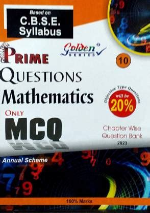 Golden Series Prime MCQ Class 10 Mathematics Based On CBSE Syllabus ...
