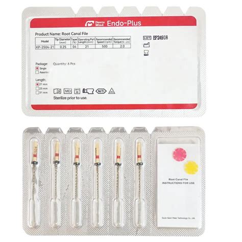 Endo Plus Gold Rotary File 25MM | Woodpecker Heat-Treated NiTi Rotary ...
