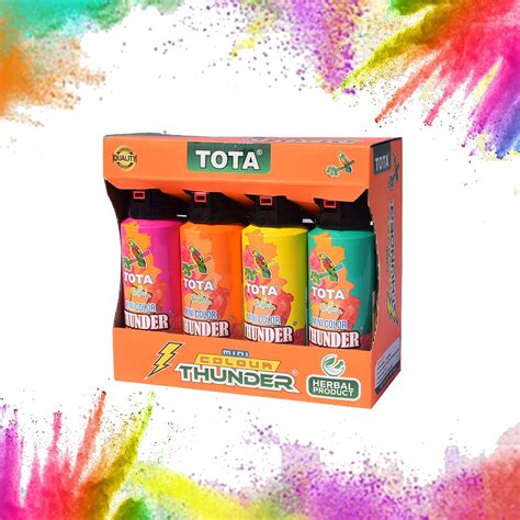 Buy Non-Toxic Eco Friendly Holi Herbal Gulal Spray Bottle, Tota Mini ...