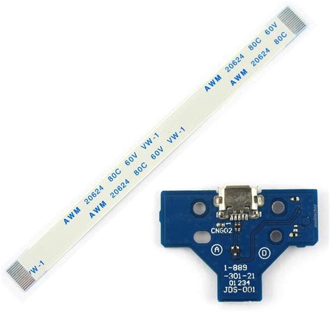 Buy Micro USB Charging Port Board 14 Pin Controller with Flex Cable for ...