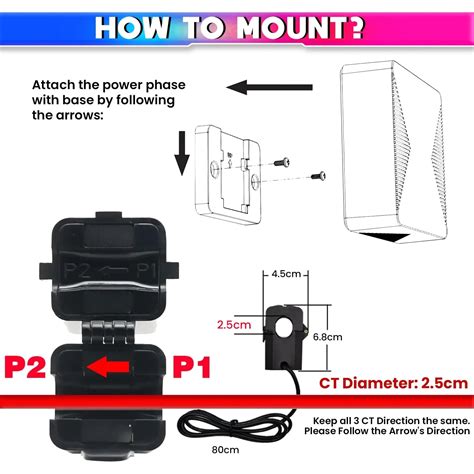 3-Phase WiFi Power Monitoring Device with SmartLife App & 200A CT ...