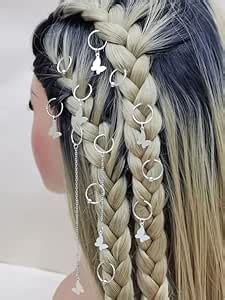 Plenteous Hair Braid Clips and Rings – Multi-Shaped Pendant Dreadlock ...