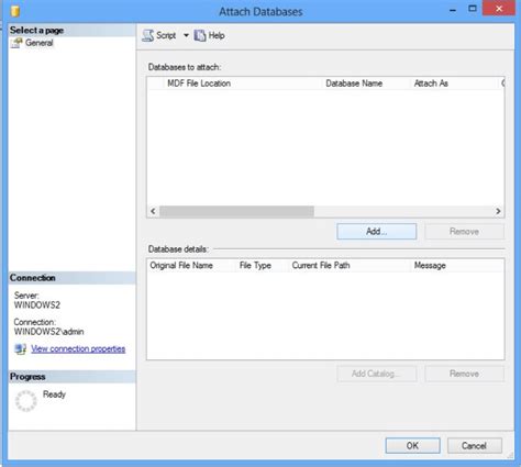 Image result for How to Open SQL MDF File