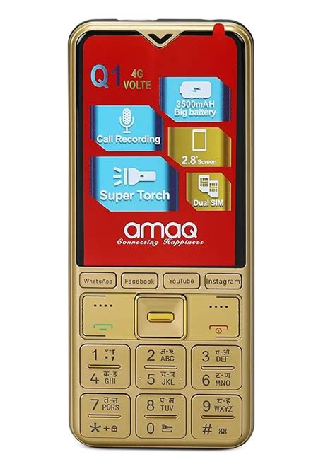 Amaq Q1 4G Touch Screen Keypad Mobile