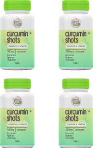 HaldiVita Curcumin Shots (ginger & lemon) pack of 4 x 50ml each ...