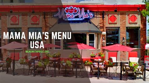 Mama Mia's Menu With Prices 2026 USA (UPDATED) - Menu with Prices