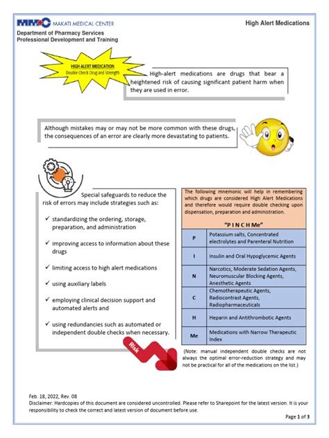 High Alert Medications | PDF | Fentanyl | Pharmacy