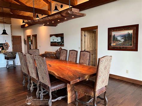 Rustic Dining Room Table Light