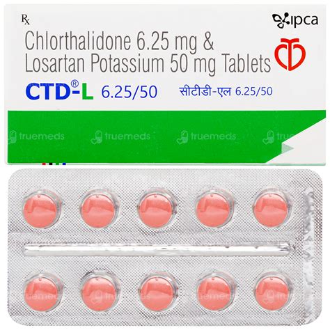 Ctd L 50/6.25 MG | Order Ctd L 50/6.25 MG Tablet Online at Truemeds
