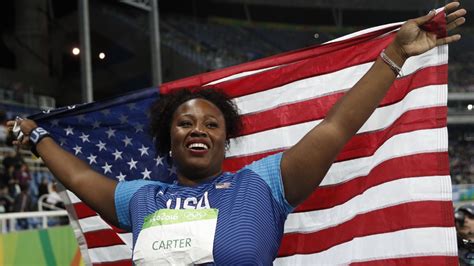 Michelle Carter makes history with Olympic shot-put gold - ESPN