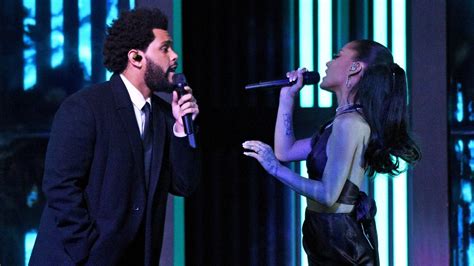 Watch the Weeknd and Ariana Grande Perform “Save Your Tears” at 2021 ...