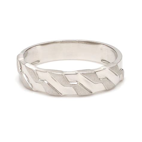 Designer Platinum Love Bands JL PT 615 | Unique Couple Rings