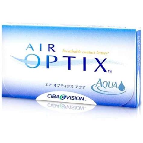Ciba Vision Air Optix Aqua Monthly Contact Lens (-5.5, Black, Pack of 6 ...