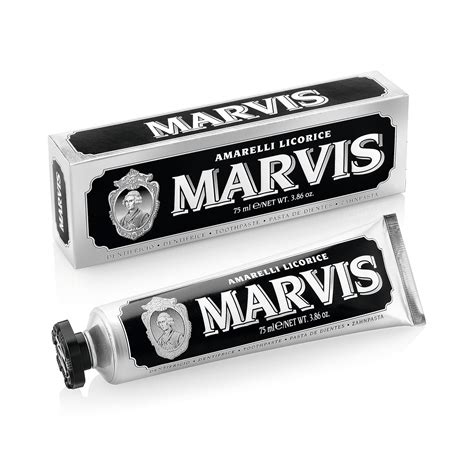 Marvis Amarelli_Licorice Mint Toothpaste, 3.8 Oz, Tartar, Fresh Breath ...