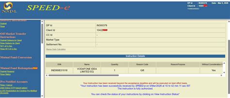 Transfer Shares online Using NSDL SPEED-e : Customer Support Portal