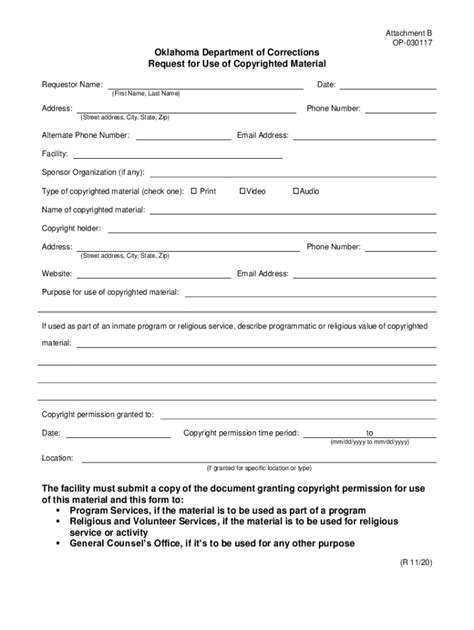 Fillable Online Form OP-030117 Attachment B "Request for Use of ...