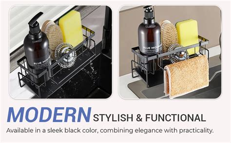 INOVERA (LABEL) Sponge Holder for Kitchen Sink - Dish Soap Brush ...