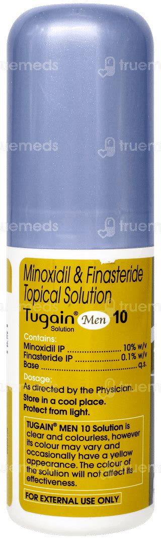 Tugain Men 10 Solution 60 Ml - Uses, Side Effects, Dosage, Price | Truemeds