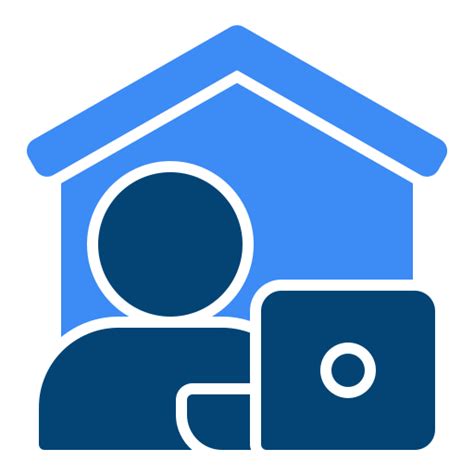 Working at home - Free people icons