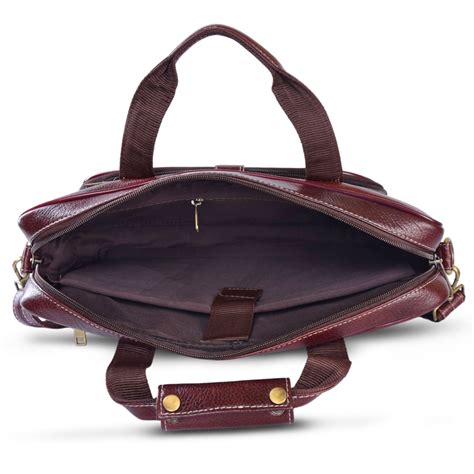 Leather Laptop Bag 36810 (BROWN) – SREELEATHERS
