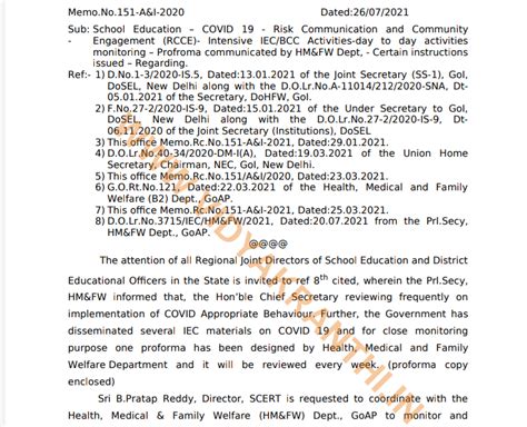 School Education – COVID 19 - Risk Communication and Community ...