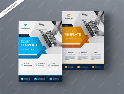 A4 business flyer template premium psd | Premium PSD