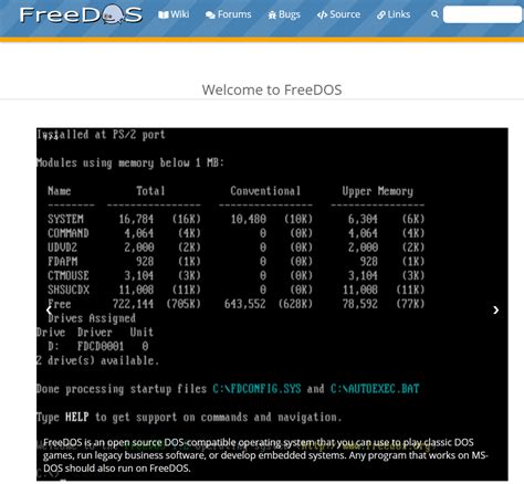 Image result for FreeDOS Command List