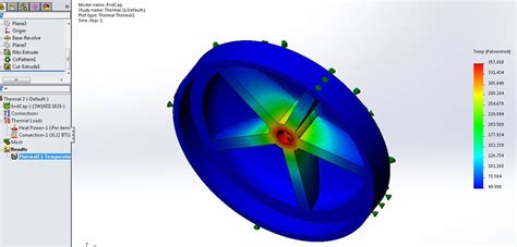 SolidWorks Thermal Simulation 的图像结果