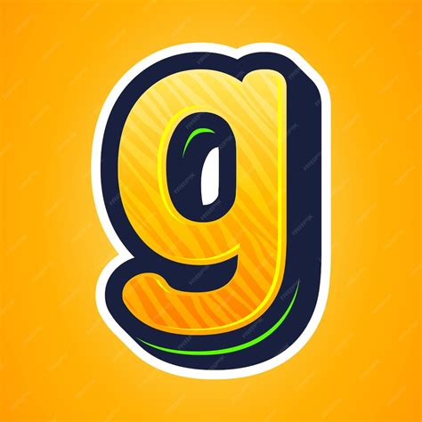 Ilustração 3d da letra g minúscula | Vetor Premium