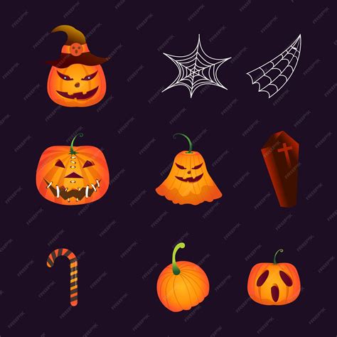 Premium Vector | Set halloween party icon vector illustration