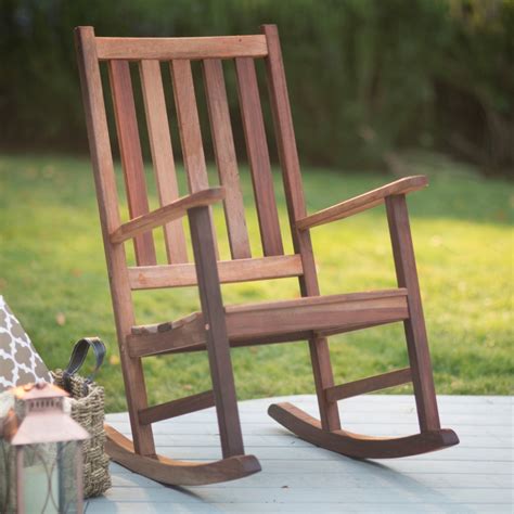 15 Photos Embrace Relaxation: Your Guide to Wooden Outdoor Rocking Chairs